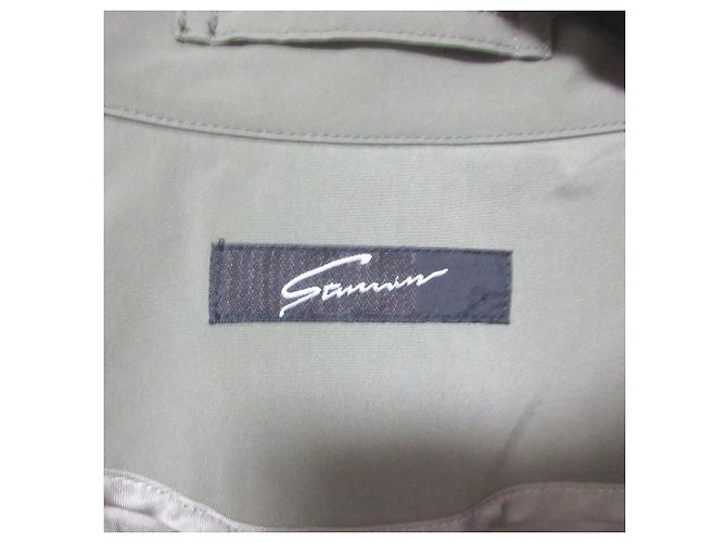 Autre Marque STUNNING LURE Abrigo Trench Largo Verde Caqui - vista 6