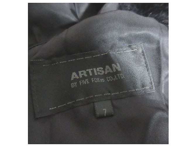 Autre Marque Abrigo de lana de alpaca ARTISAN Negro - vista 6