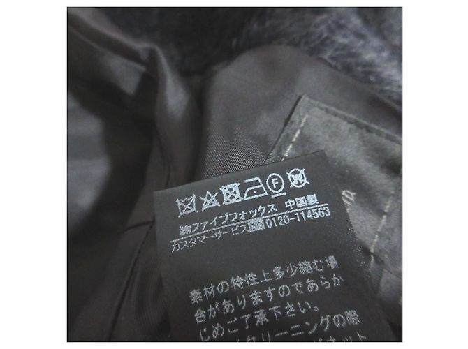Autre Marque Abrigo de lana de alpaca ARTISAN Negro - vista 8