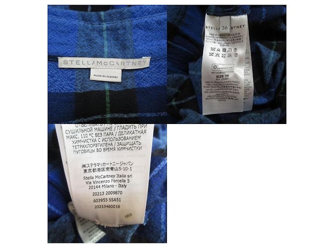 Stella Mc Cartney Stella McCartney Schlagkleid Schwarz Blau - Ansicht 9