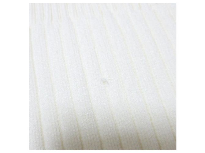 Autre Marque Maglione a collo alto in maglia a coste con gioiello di perle Simone Rocha Bianco - vista 12