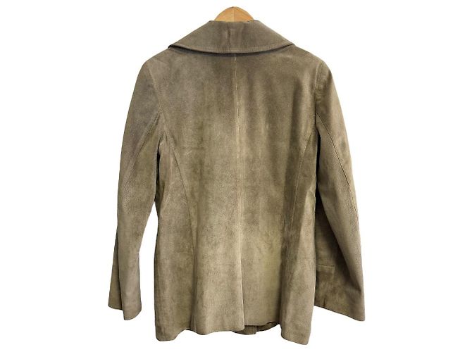Autre Marque Chaqueta doble de ante especial agnes b. Beige - vista 2