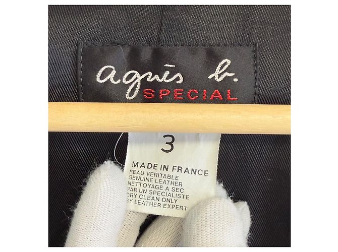 Autre Marque Chaqueta doble de ante especial agnes b. Beige - vista 4