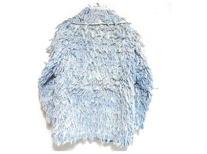 Autre Marque Chaqueta vaquera Alanui 1B Single Fringe Azul Azul claro - vista 2