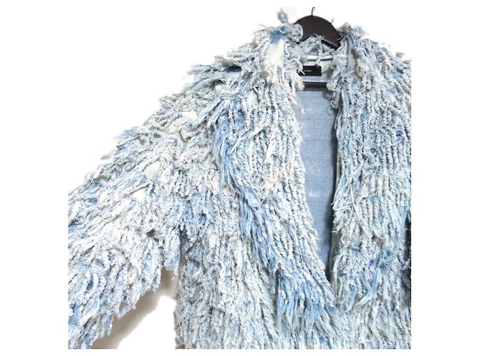 Autre Marque Chaqueta vaquera Alanui 1B Single Fringe Azul Azul claro - vista 3