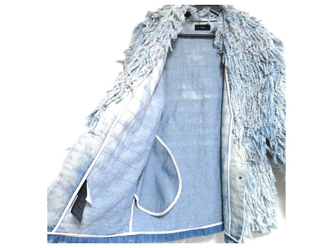 Autre Marque Chaqueta vaquera Alanui 1B Single Fringe Azul Azul claro - vista 4