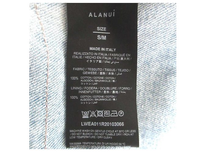 Autre Marque Chaqueta vaquera Alanui 1B Single Fringe Azul Azul claro - vista 5