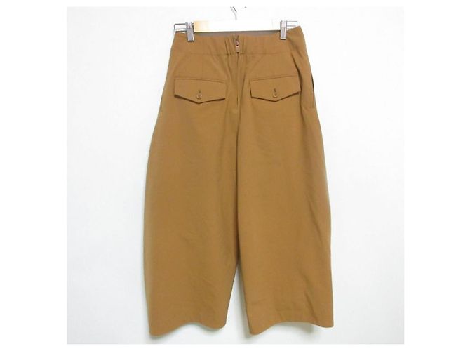 Pantalones anchos cortos elásticos ISSEY MIYAKE CANOPY Castaño Beige - vista 2
