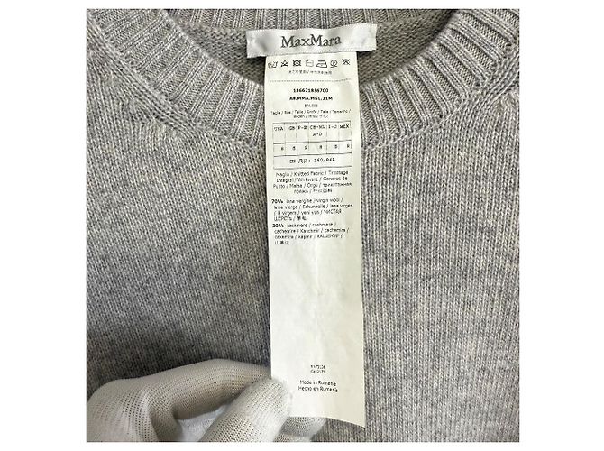 Max Mara Strickware aus Kaschmir-Mischung Braun - Ansicht 4