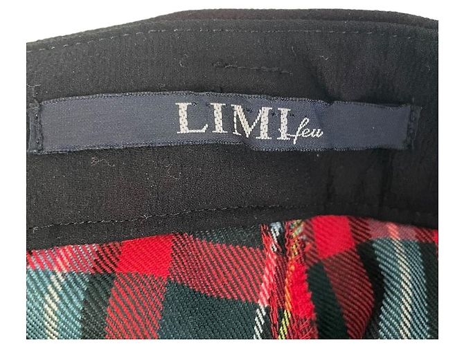 Autre Marque LIMI feu LAYERED SLIM FIT HOSE Schwarz - Ansicht 6