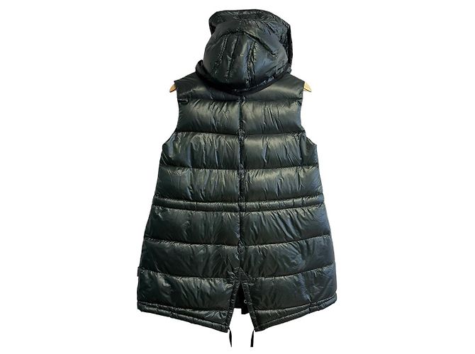 Chaleco largo de plumón Moncler BEAUMESNIL Verde - vista 2