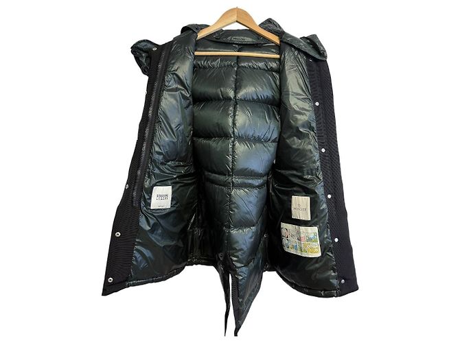 Chaleco largo de plumón Moncler BEAUMESNIL Verde - vista 3