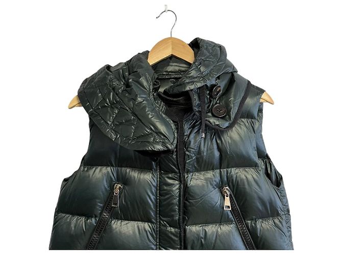 Chaleco largo de plumón Moncler BEAUMESNIL Verde - vista 4