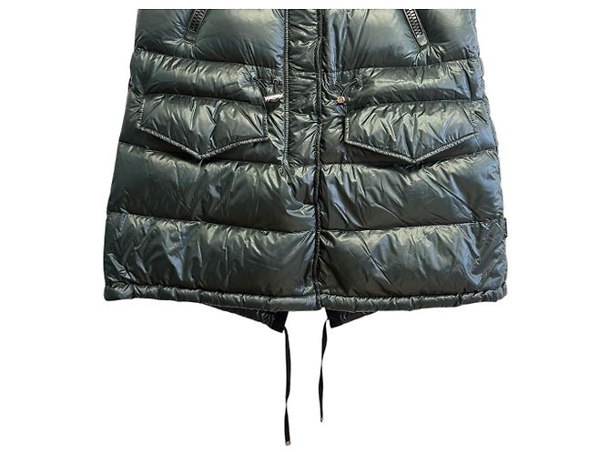 Chaleco largo de plumón Moncler BEAUMESNIL Verde - vista 5