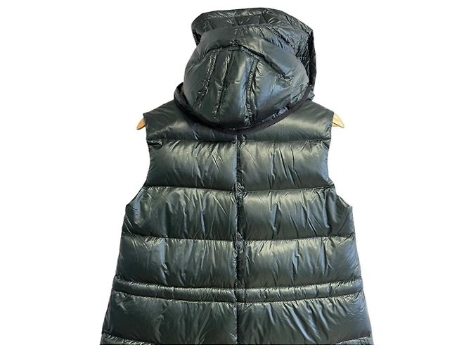 Chaleco largo de plumón Moncler BEAUMESNIL Verde - vista 6