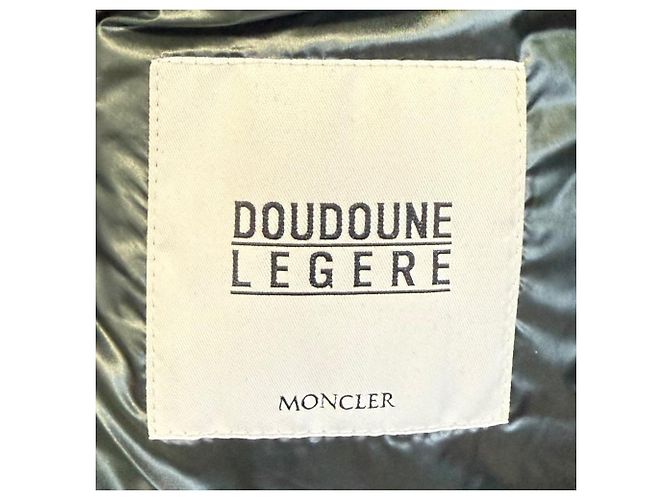 Chaleco largo de plumón Moncler BEAUMESNIL Verde - vista 9