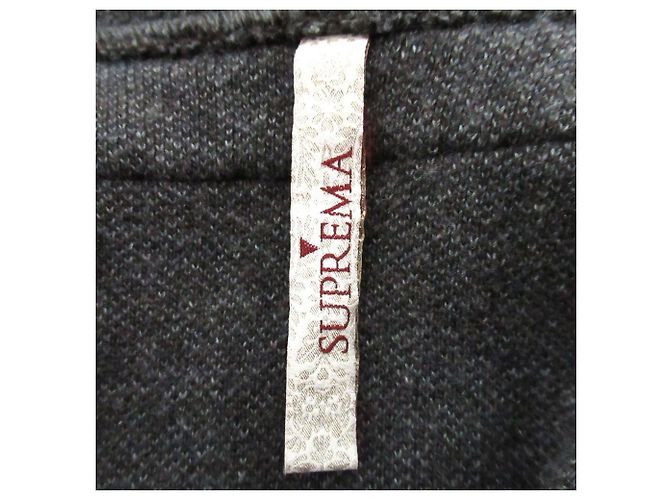 Autre Marque Abrigo de punto con shearling y cierre de botón a presión frontal Suprema Castaño - vista 9