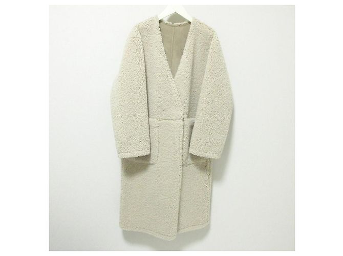 Autre Marque Abrigo reversible de lana de oveja eco MACPHEE Beige - vista 6
