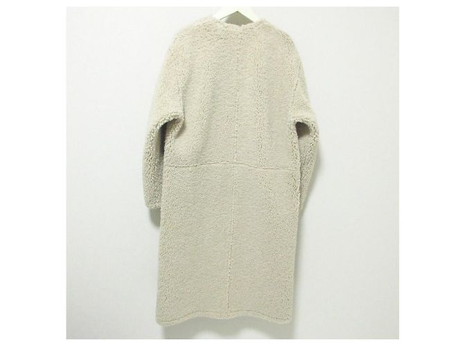 Autre Marque Abrigo reversible de lana de oveja eco MACPHEE Beige - vista 7