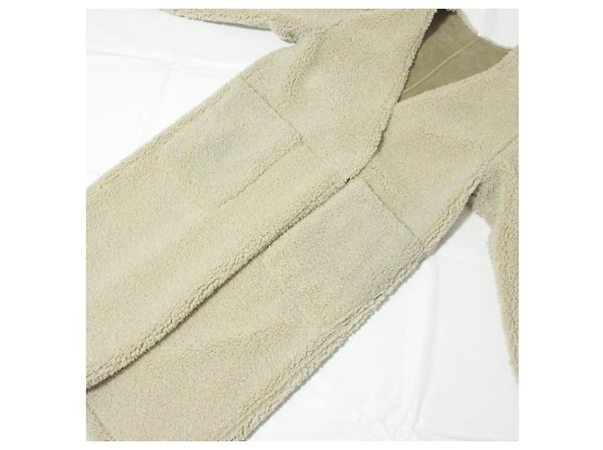 Autre Marque Abrigo reversible de lana de oveja eco MACPHEE Beige - vista 8