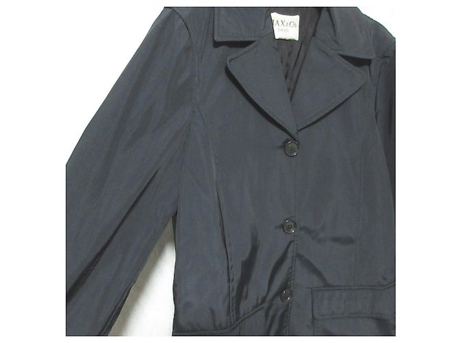 Autre Marque MAX&Co. trends tailored collar single middle Mantel Schwarz - Ansicht 4
