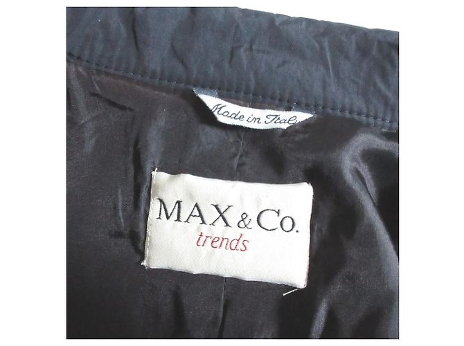 Autre Marque MAX&Co. trends tailored collar single middle Mantel Schwarz - Ansicht 6