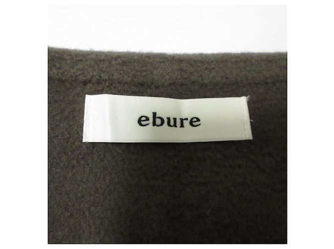 Autre Marque Falda larga de lana ebure Castaño - vista 7