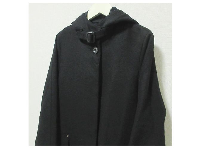 Autre Marque Abrigo Mackintosh Golden Fox con capucha y cuello alto Negro - vista 4