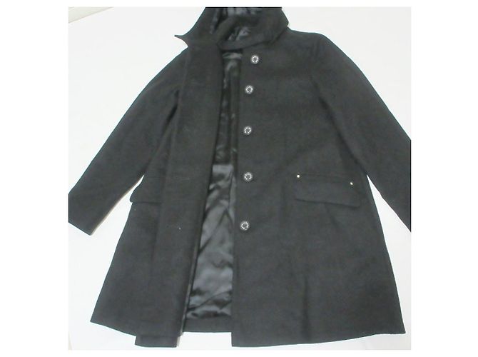 Autre Marque Abrigo Mackintosh Golden Fox con capucha y cuello alto Negro - vista 6