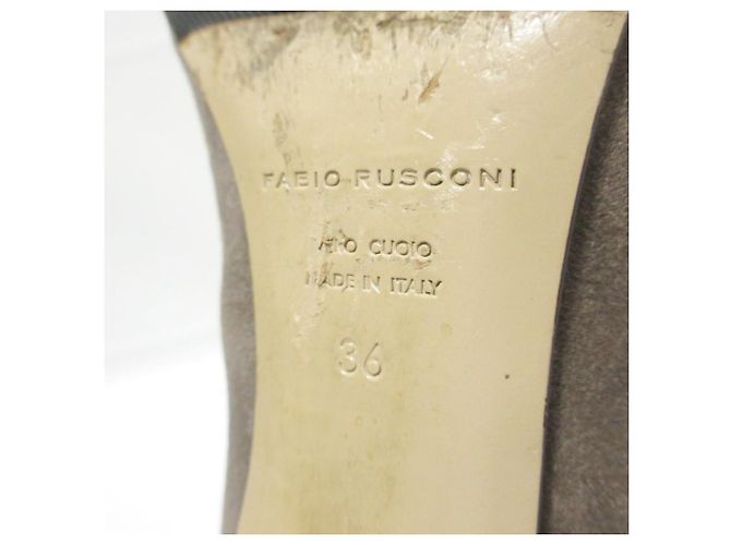 Autre Marque Stivaletti corti in scamosciato Fabio Rusconi Marrone - vista 8