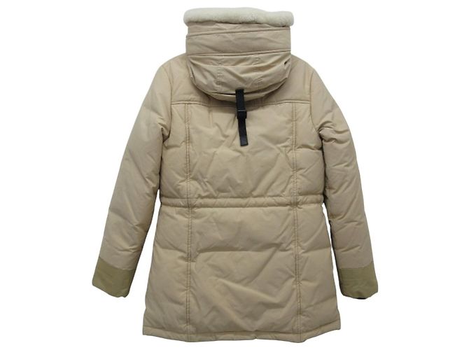 Autre Marque OSC CROSS Wool Boa Down Coat Beige - view 2