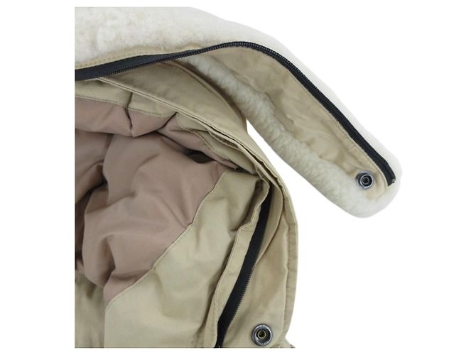 Autre Marque OSC CROSS Wool Boa Down Coat Beige - view 5