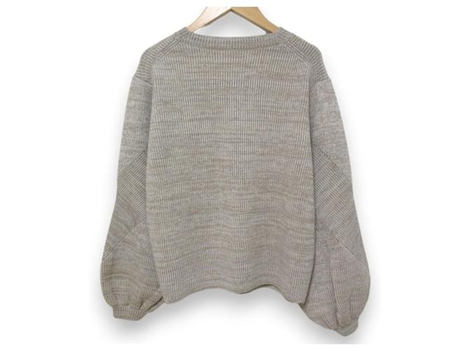 Autre Marque Woll-Polyester-Pullover DES PRES Beige - Ansicht 2
