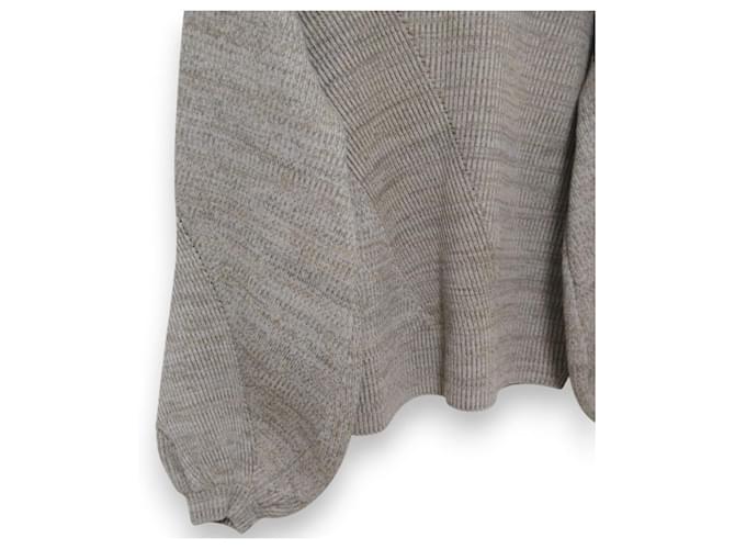 Autre Marque Woll-Polyester-Pullover DES PRES Beige - Ansicht 4