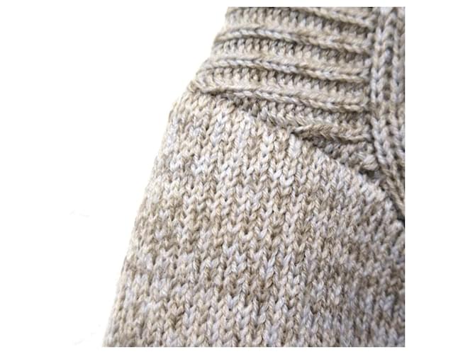 Autre Marque Woll-Polyester-Pullover DES PRES Beige - Ansicht 6