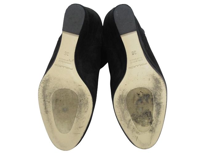 Autre Marque Pellico Wildleder-Short-Boots Schwarz - Ansicht 6