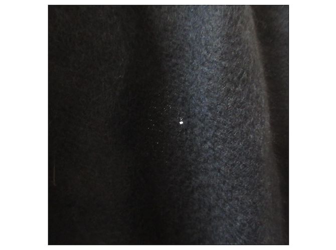 Hermès Sciarpa 100% cashmere con logo ricamato Hermes Blu Blu navy - vista 11