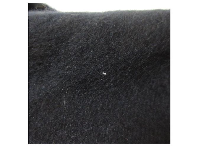 Hermès Sciarpa 100% cashmere con logo ricamato Hermes Blu Blu navy - vista 13