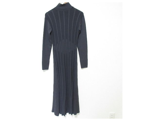 Autre Marque CINOH STRICKKLEID MIT REISSVERSCHLUSS Blau Marineblau - Ansicht 2