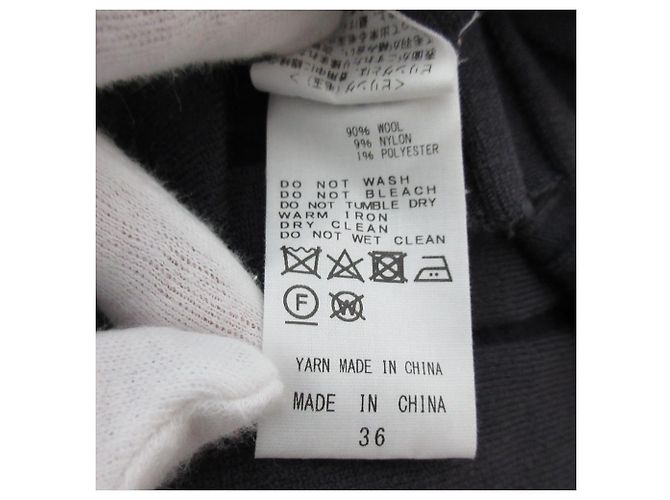 Autre Marque CINOH STRICKKLEID MIT REISSVERSCHLUSS Blau Marineblau - Ansicht 8