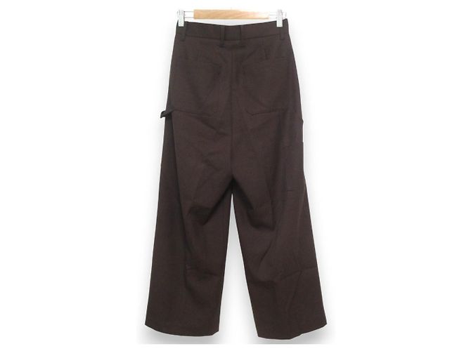 Autre Marque ETRE TOKYO 100% Woll-Work-Wide-Pants Braun - Ansicht 2