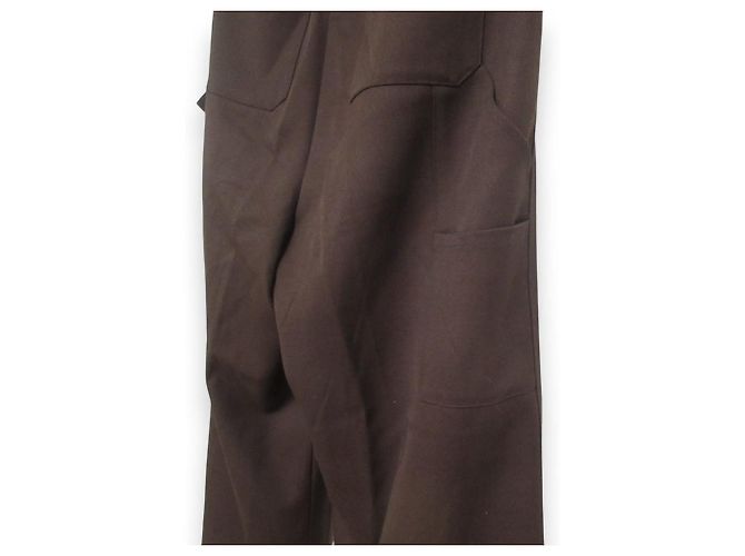 Autre Marque ETRE TOKYO 100% Woll-Work-Wide-Pants Braun - Ansicht 5