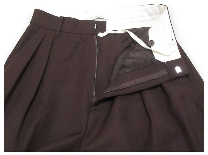 Autre Marque ETRE TOKYO 100% Woll-Work-Wide-Pants Braun - Ansicht 7