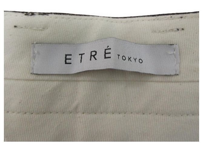 Autre Marque ETRE TOKYO 100% Woll-Work-Wide-Pants Braun - Ansicht 9
