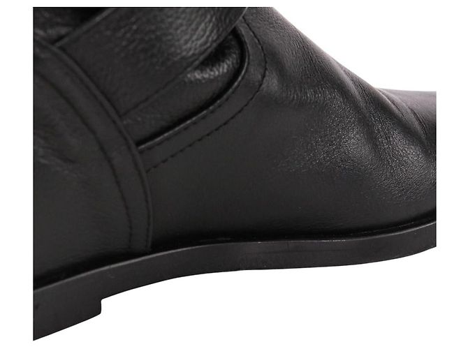 Autre Marque Botas largas de cuero Brenta Negro - vista 13