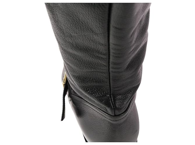 Autre Marque Botas largas de cuero Brenta Negro - vista 16