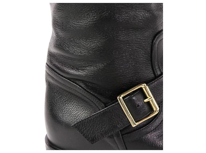 Autre Marque Botas largas de cuero Brenta Negro - vista 17