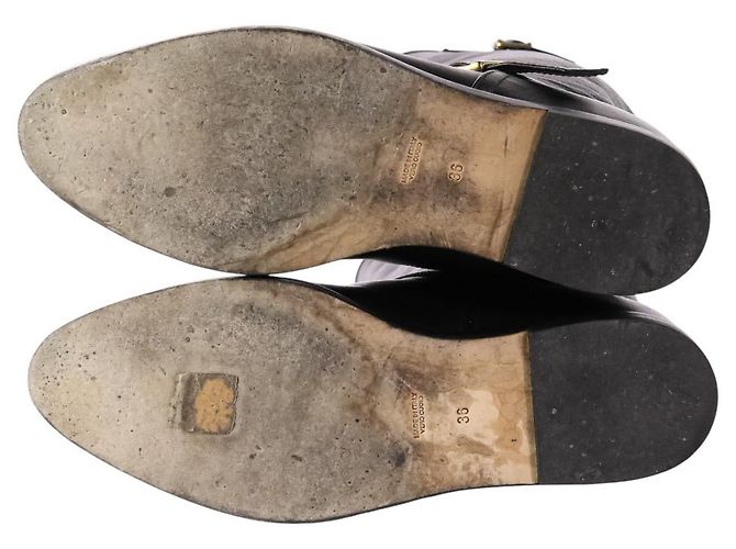 Autre Marque Botas largas de cuero Brenta Negro - vista 19