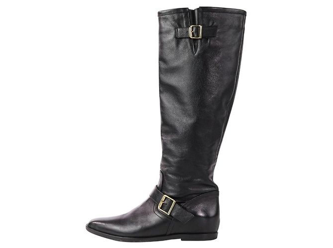 Autre Marque Botas largas de cuero Brenta Negro - vista 2