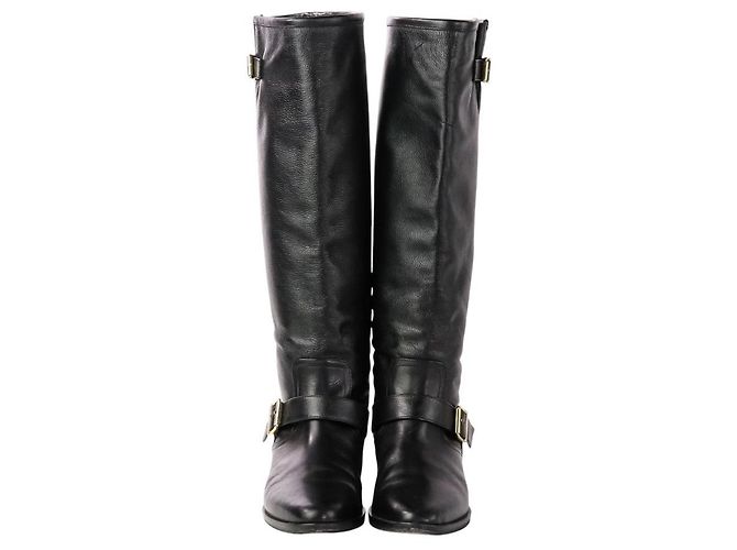 Autre Marque Botas largas de cuero Brenta Negro - vista 3